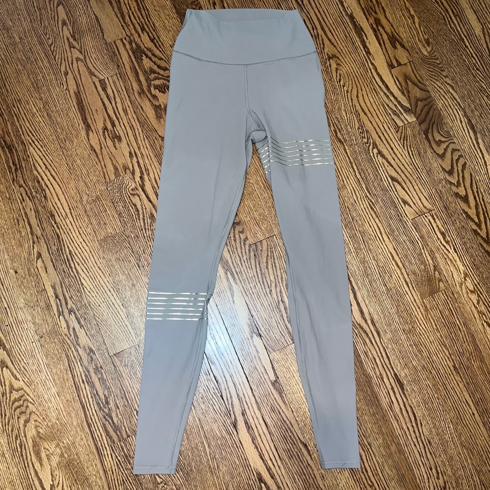 Alo Leggings with Gold Bands Size XS